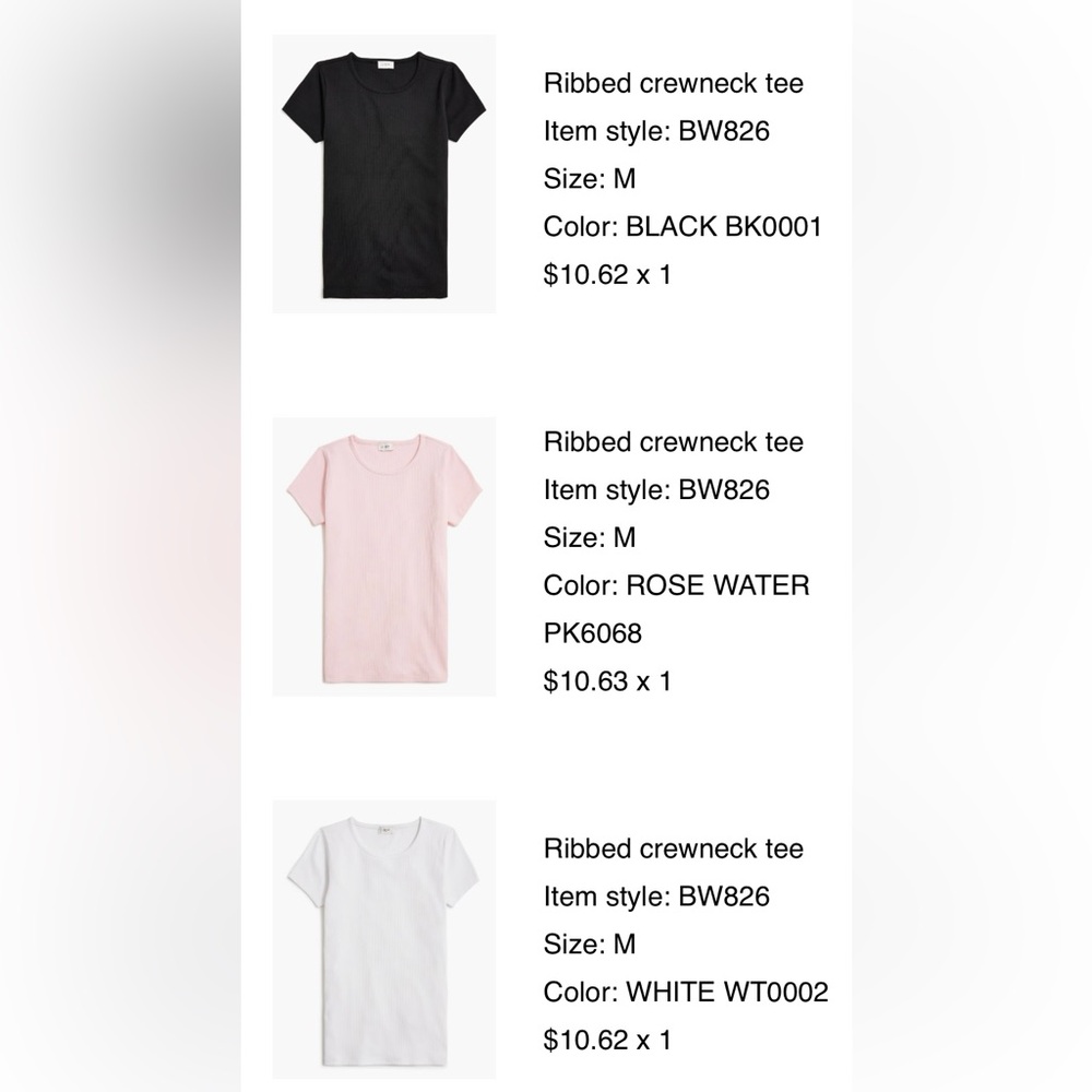 J. Crew Ribbed T Shirts